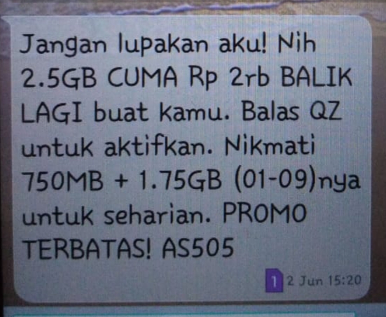 Cara Mengaktifkan Paket Tri 2 5 Gb 2000 Rupiah Pengetahuanku79 Blogspot Com