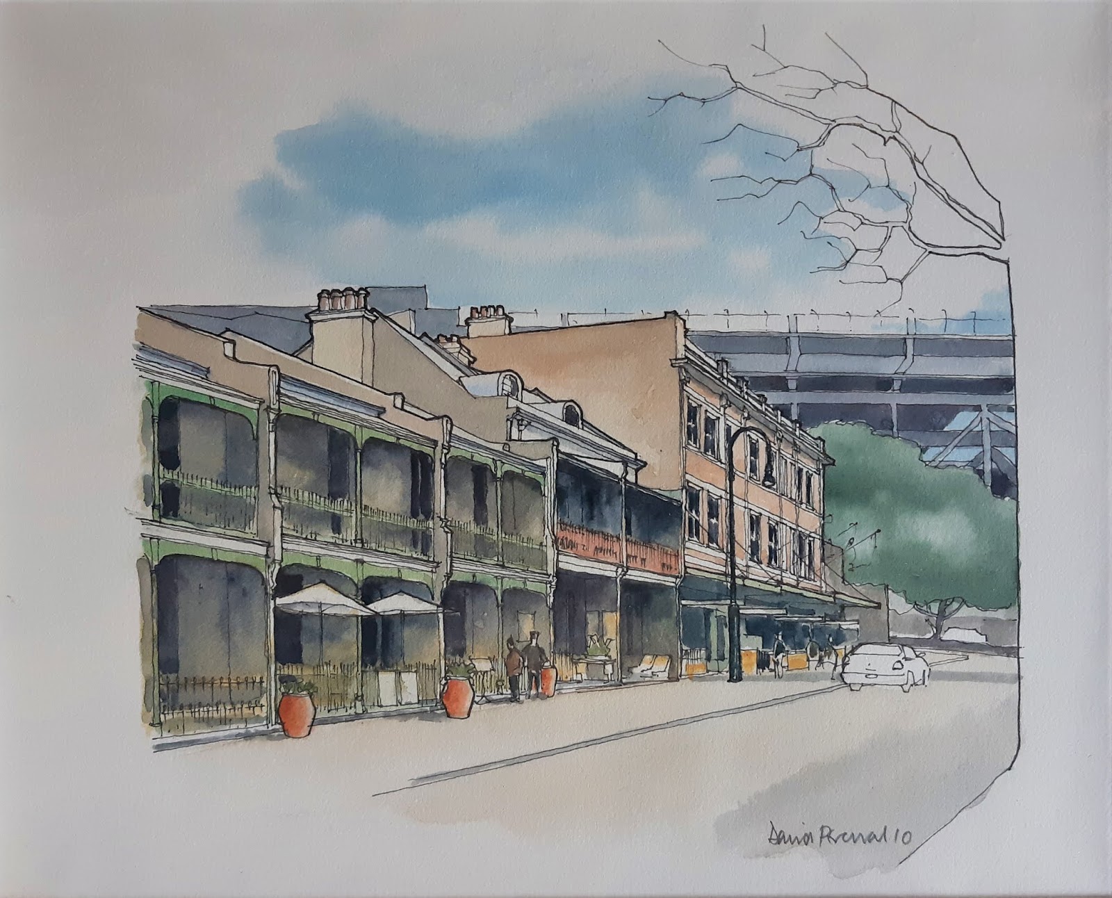 Watercolours by David Percival Watercolours for Sale