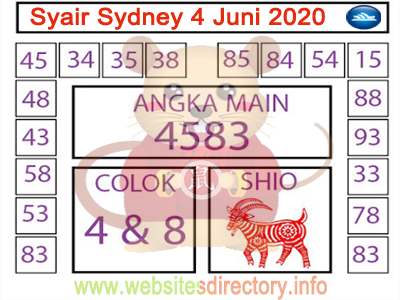 Prediksi Syair Sydney 4 Juni 2020 Prediksi Syair Sydney 4 Juni 2020
