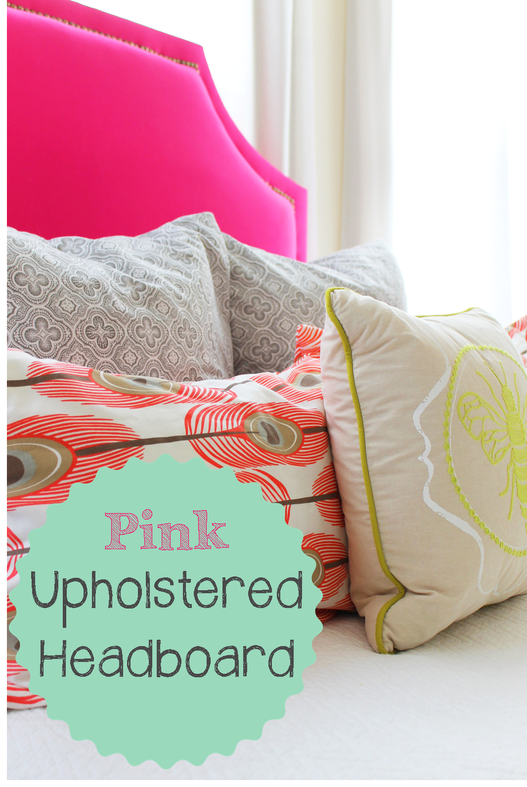 The ragged wren HowTo Pink Upholstered Headboard