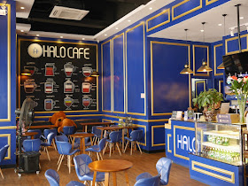 inside Halo Cafe in Guzhen