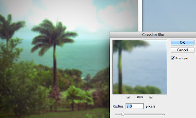 photoshop Gaussian blur screen shot