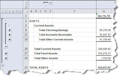 QuickBooks intermediate features