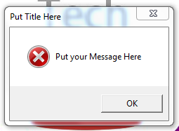 [Notepad tricks] Create a Error message on windows - TechTubeTN