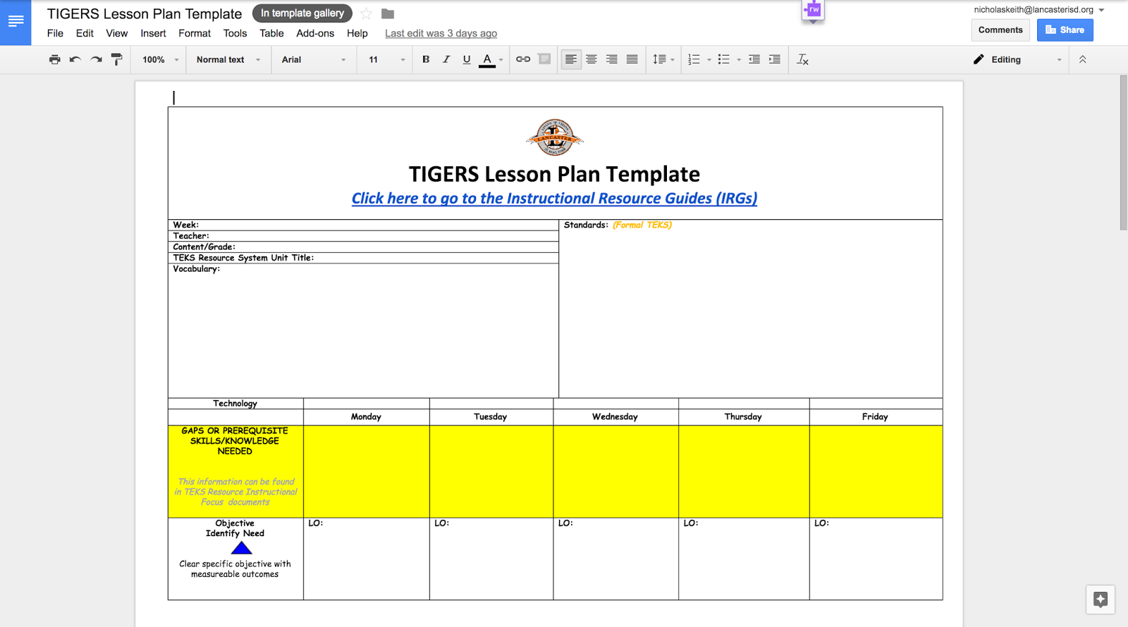 texas ed tech using google team drives to create and share lesson