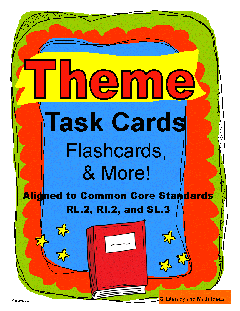 Theme Task Cards, Flashcards, and Wall Charts