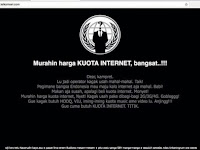 Website Resmi Telkomsel Diretas, Hacker Protes Kouta Internet Mahal