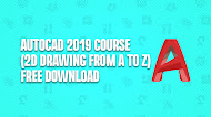 AutoCAD 2019 course (2D drawing from A to Z) Free download 