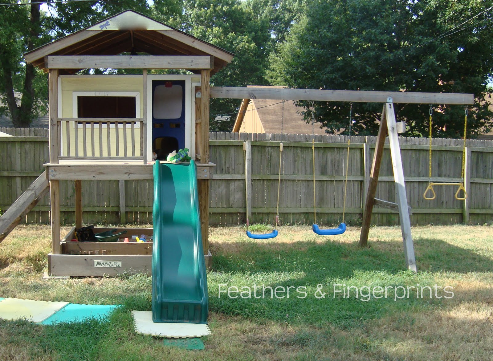 Feathers and Fingerprints Building a Swing Set
