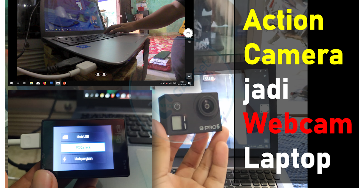 Cara Menggunakan Action Camera sebagai cam Laptop IMAJINER AMATIR