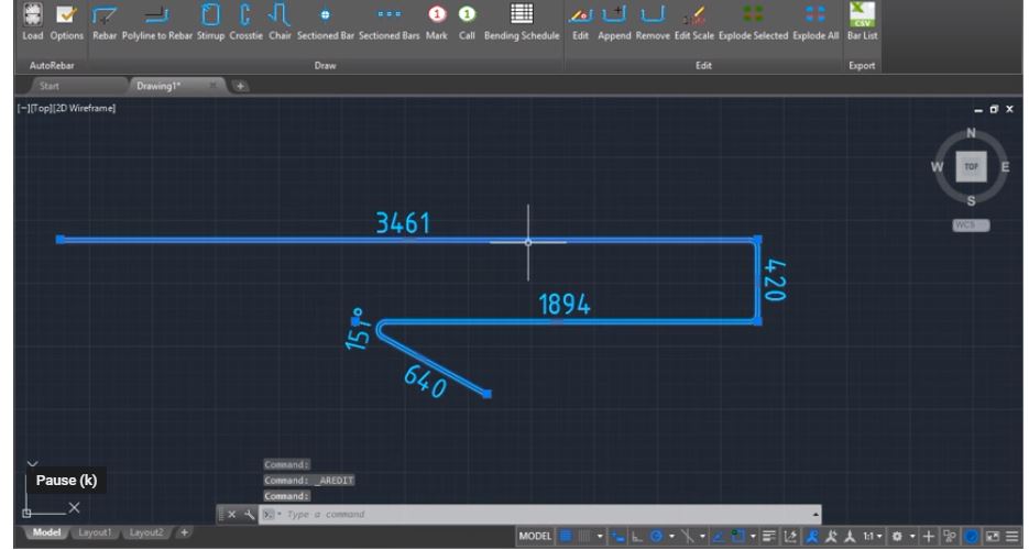 Civil Engineering How to design reinforced steel rebar using AutoCAD