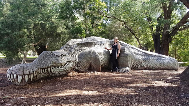 Phytosaur Sculpture  by Travis Tickler | Kings Park, Perth