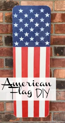 DIY American flag pinterest pin