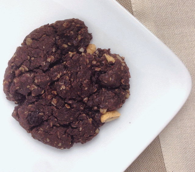 Plate with Chocolate Oatmeal Raisin Peanut Cookie Plate with Chocolate Oatmeal Raisin Peanut Cookie