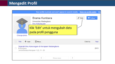 Cara Mengedit Profil Google Scholar