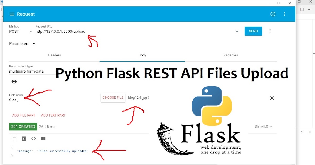 Python Flask REST API Files Upload | Tutorial101