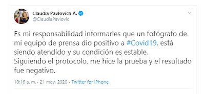 La gobernadora Claudia Pavlovich se realiza prueba de Covid-19 y sale negativa, pero un fotógrafo de su equipo da positivo