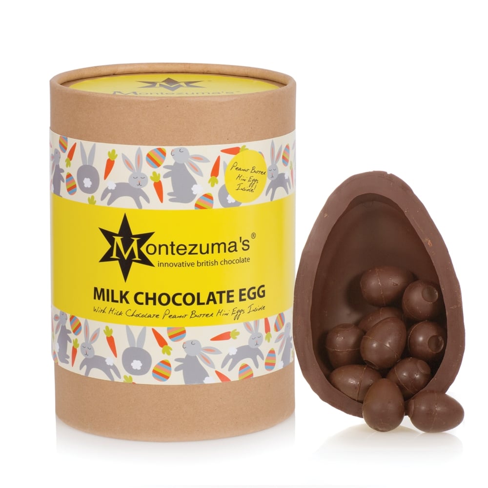 Satchel Montezuma Milk Chocolate Egg With Peanut Butter Mini Eggs