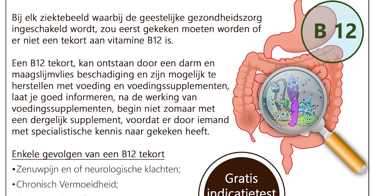 Orthomoleculair Therapeut en Voedingsdeskundige Vitamine B12 tekort