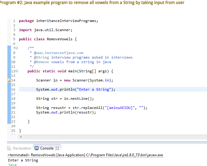 Selenium Webdriver with Java. : Java Example Programs Interview