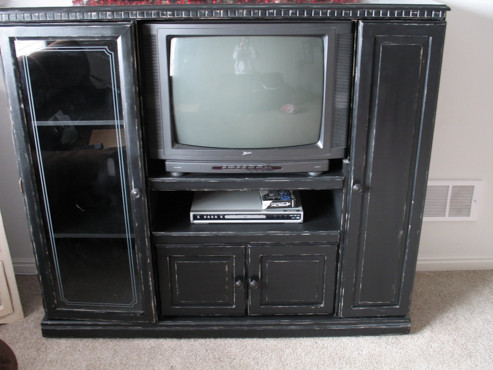 shabby and chic: Black Entertainment Center