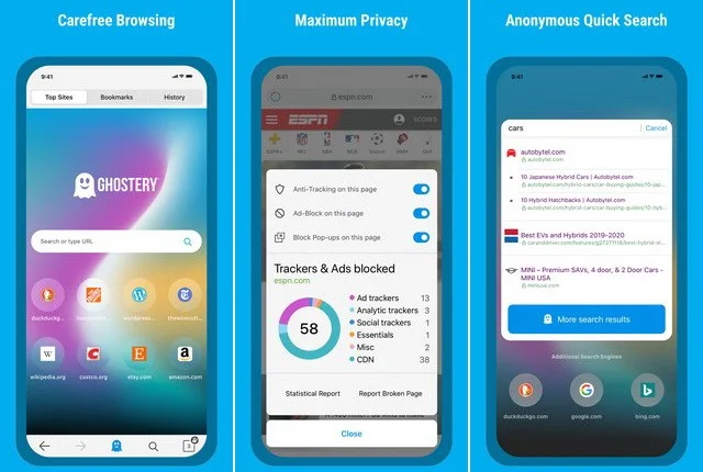Ghostery-Privacy-Browser - أفضل تطبيقات الخصوصية والحماية للايفون وآيباد