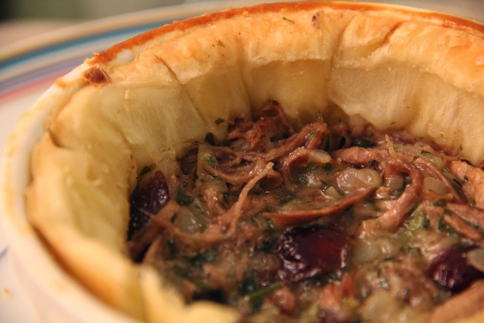de Salto Alto na Cozinha: Duck, Port and Cranberry Pie