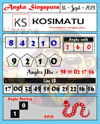 Prediksi Syair Sgp 16 September 2021 Pangkalantoto