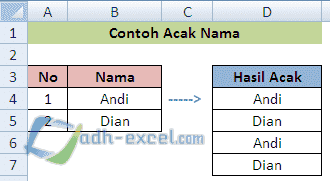 Cara Mengacak Nama Di Excel Dengan Rumus Vlookup Dan Index Adhe Pradiptha