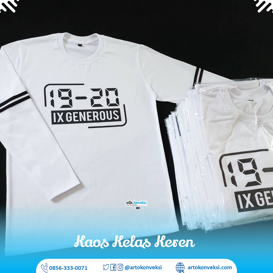 Baju Kelas Custom Keren 08563330071 Konveksi dan Bordir