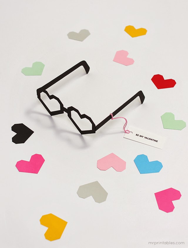 Gafas con forma de corazon