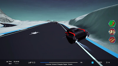 Cygnus Pizza Race Game Screenshot 2