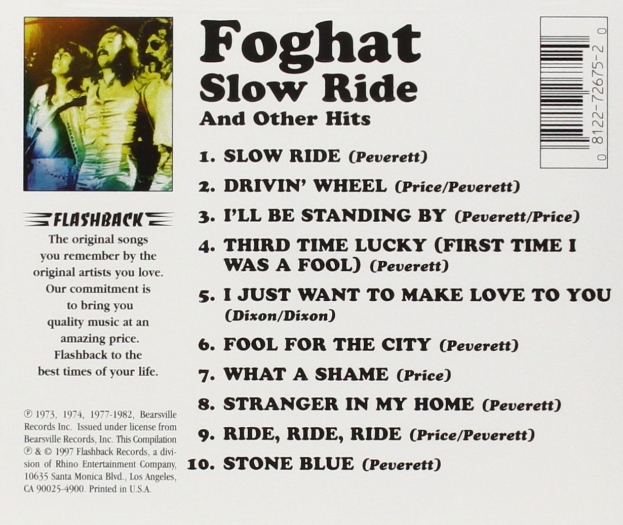 Classic Rock Covers Database Foghat Slow Ride (2018)