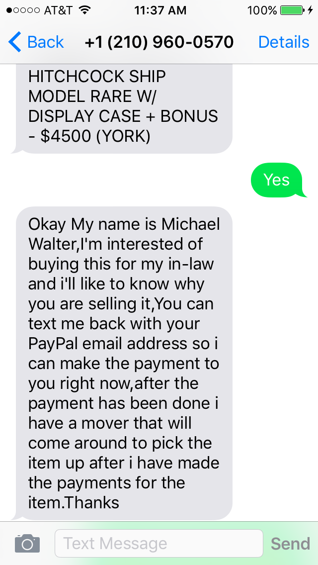 New Craigslist Scam Is Very Believable - Don't fall for it