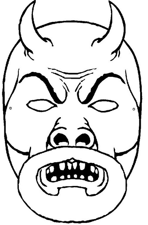 Maestra de Infantil: Máscaras y caretas de Halloween para colorear