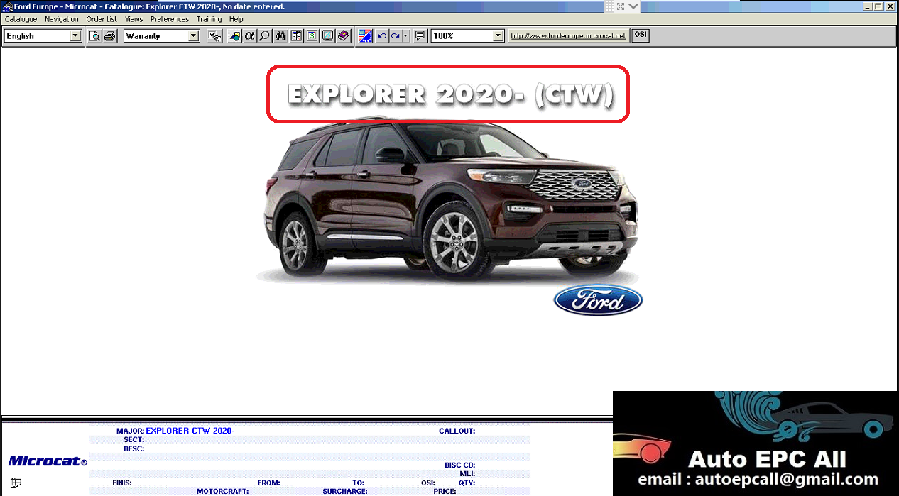 Microcat Ford Europe Parts Catalog [08.2020]