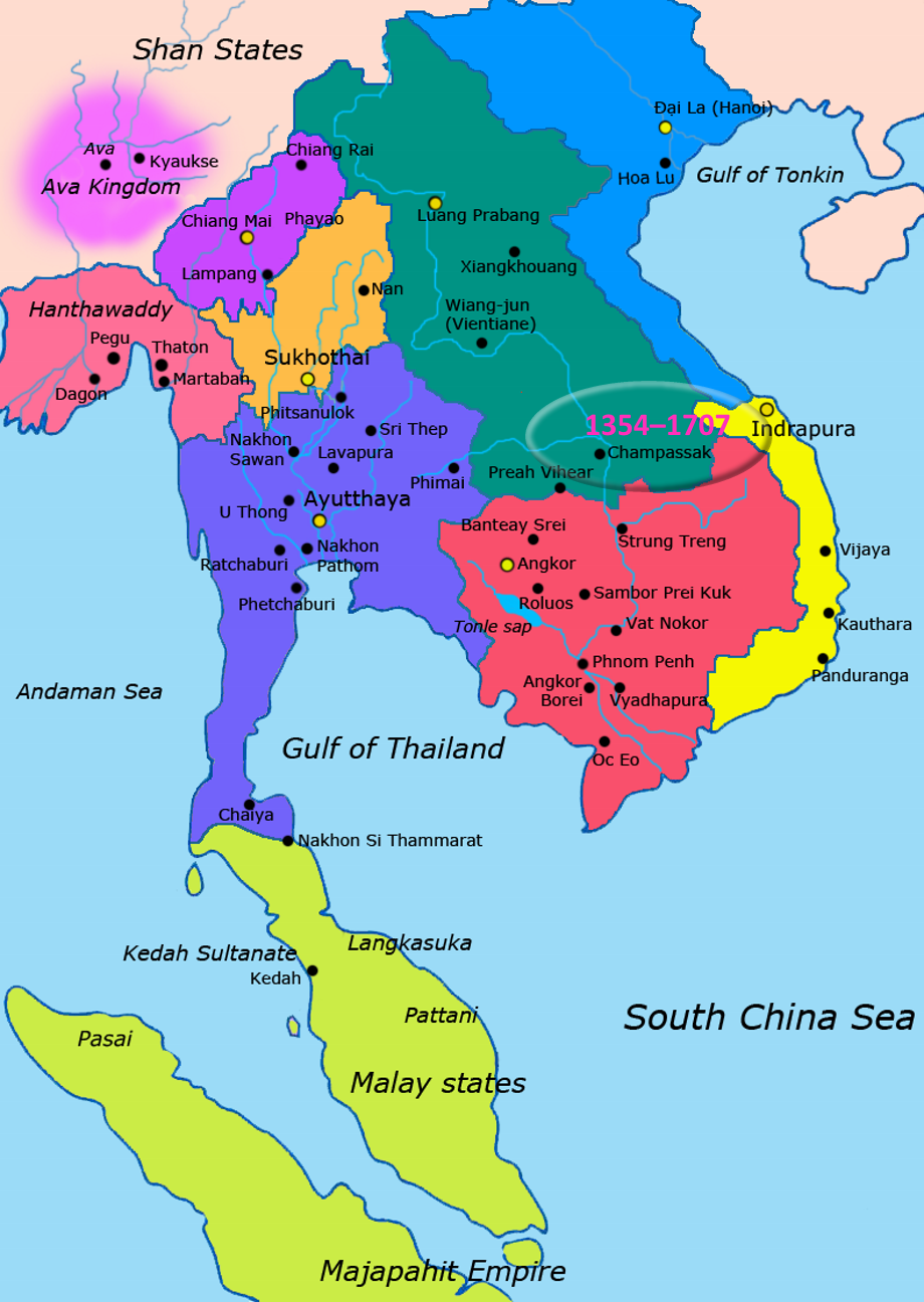វិទ្យាសាស្រ្តយោធាកម្ពុជា Kingdoms Around Khmer Empire