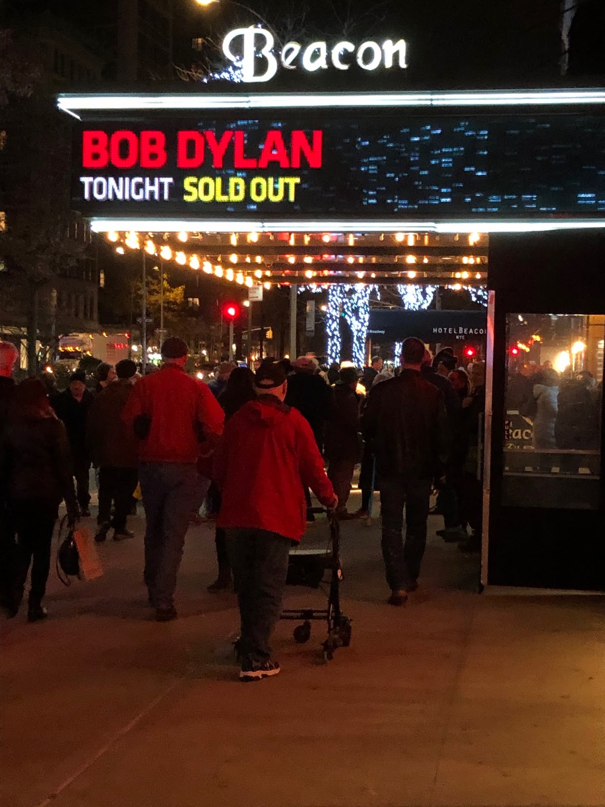 Bruce's Journal Bob Dylan's First Show at the Beacon Theater