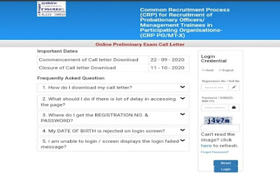 Ibps po admit card download 2020 Ibps po admit card download 2020