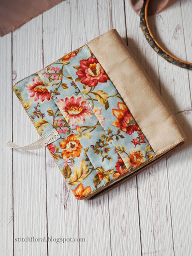 My second embroidery journal is complete  stitch floral My second embroidery journal is complete  stitch floral
