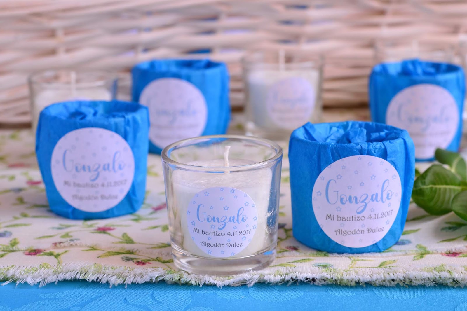 Velas Aromaticas Naturales Para Detalles De Bautizo De Nino El