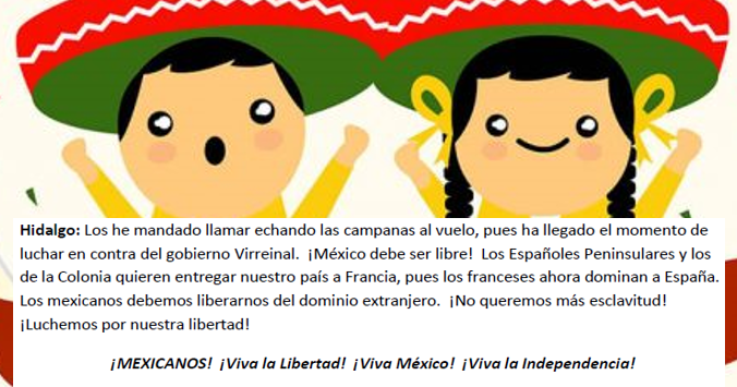 GUIÓN TEATRAL: EL GRITO DE LA INDEPENDENCIA - Mi Salón de Clases Virtual