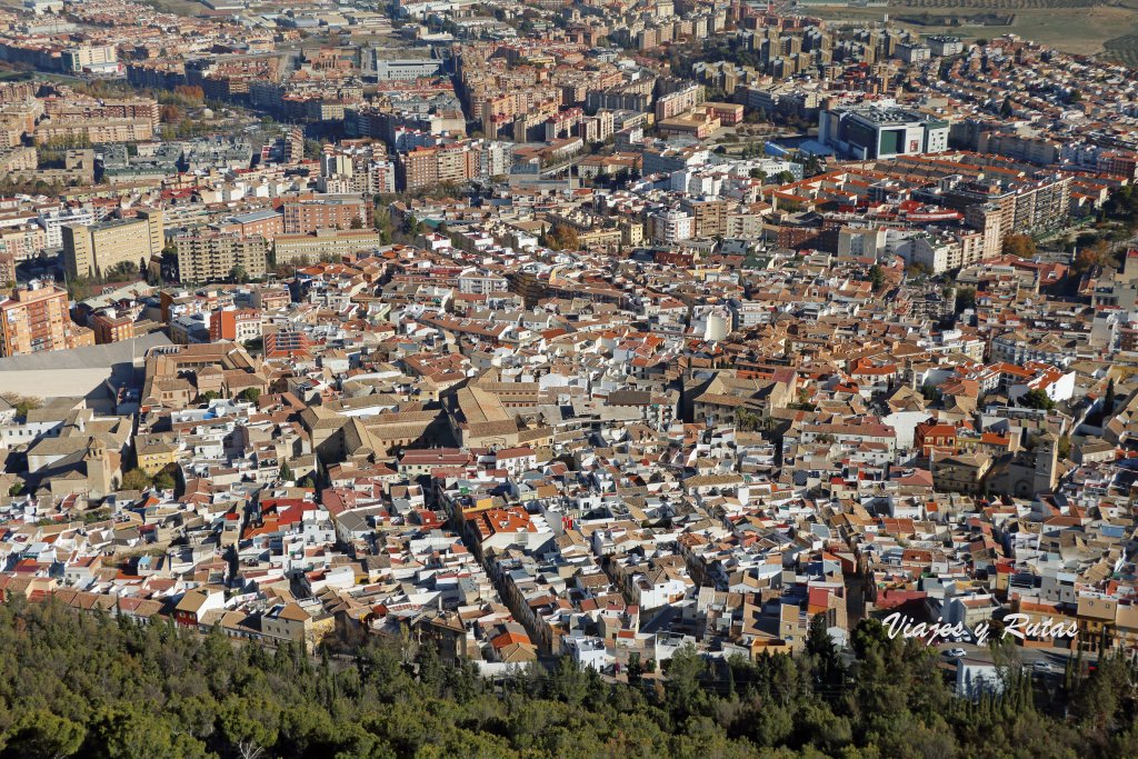 Vistas desde el castillo de Jaén