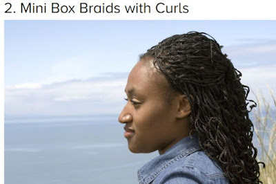 box braids curly