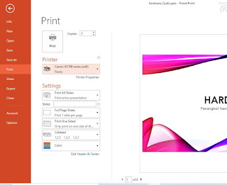 Cara Ngeprint PowerPoint