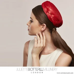 Kate Middleton wore Juliette Botterill Millinery Pleated Pillbox