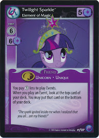 My Little Pony Twilight Sparkle, Element of Magic Canterlot Nights CCG Card