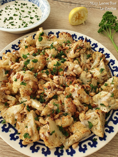 Coliflor al Horno con Comino, Harissa y Limón