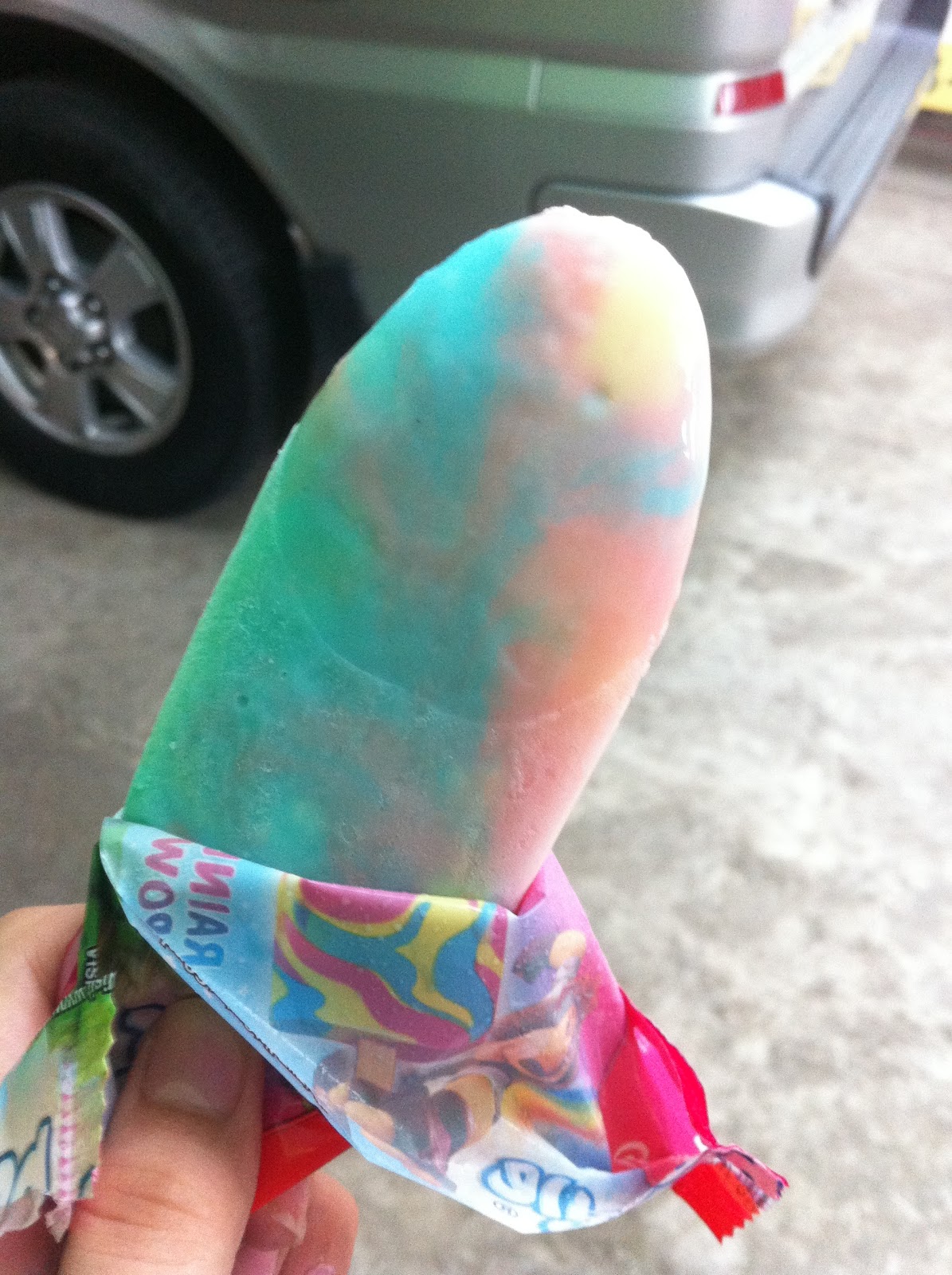 Leaving you Voiceless Rainbow Paddle Pop