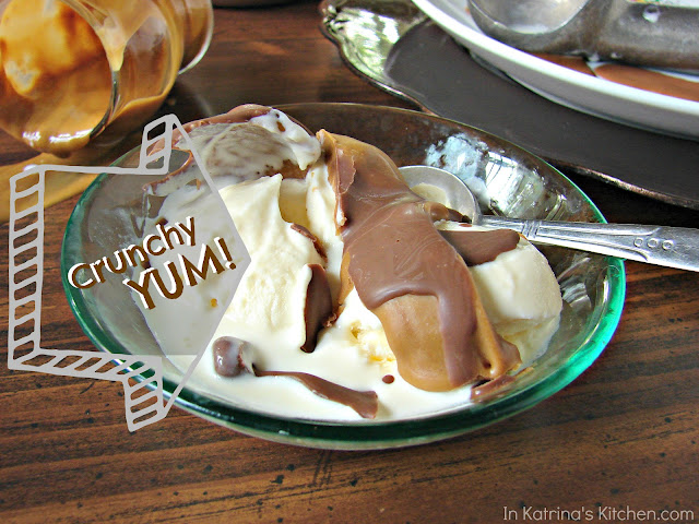 Biscoff and Nutella Magic Shell Ice Cream Topping *Two Ingredients* @katrinaskitchen